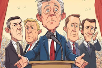 do digital political cartoon for political cartoon