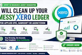 clean up your messy agency ledger in xero for hawksoft or agencyzoom