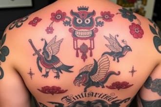 make a traditional or neo traditional oldschool tattoo