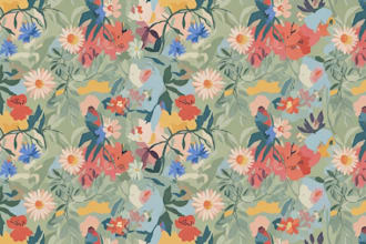 create pattern design for textile fabrics print