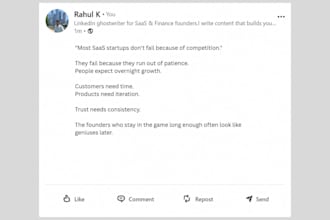 write engaging linkedin posts for founders and professionals