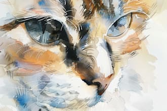illustrate anything in watercolor style