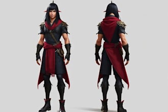 make semi realistic character design