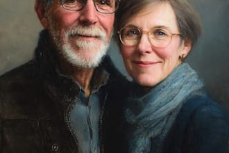 design couple portrait wedding portrait illustration