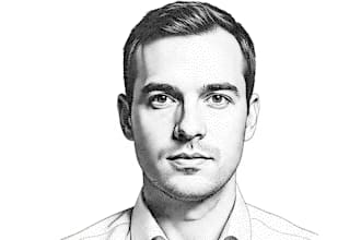 make you a hedcut wsj style portrait from a photo