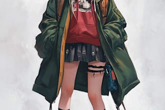 do a anime character