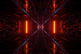 design high quality 3d futuristic gaming studio and neon zoom backgrounds