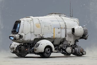 design spaceship, sci fi illustration and sci fi art