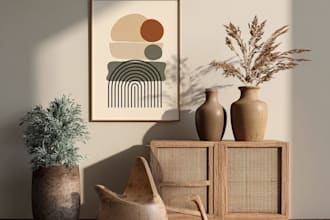 create minimalist flat icon set