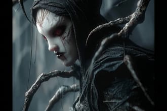 create unique dark fantasy and horror character designs