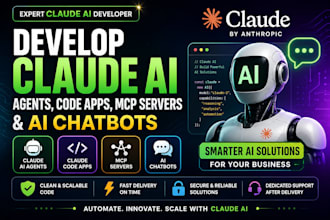 develop claude ai agents, claude code apps, website mcp servers and ai chatbots