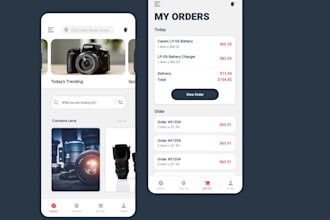 photography equipment rental app, media production rental app, event rental app