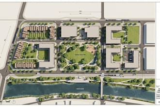 design 2d site plan, landscape plan and plot plan for city permit autocad