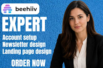 setup beehiiv newsletter design beehiiv landing page template beehive newsletter