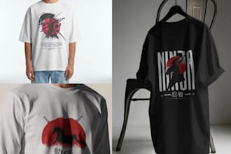 do custom and trendy t shirt design for your brand