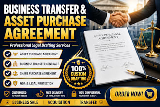 create a business transfer and asset purchase agreement