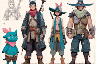 design a concept art character or object