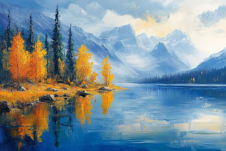make watercolor landscape design