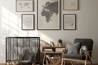 create kawaii anime nursery wall art prints