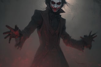 create dark art, horror, surreal illustration design