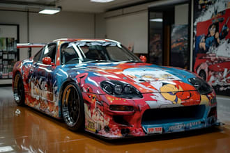 design racing car, livery racing car and sports car wrap