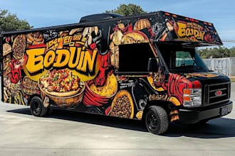 do stunning truck wrap food truck wrap and truck wrap design