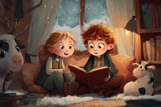 illustrate children story book illustration for your kids