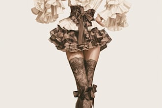 create fashion design illustration and technical drawing