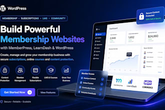 build wordpress membership website memberpress subscription website lms platform