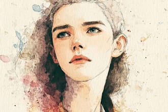 a watercolor illustration art