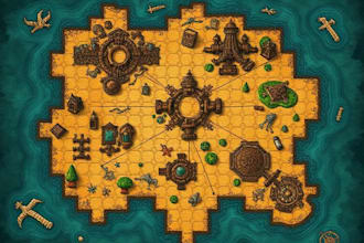 create detailed fantasy cartography game world maps