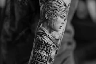 design a professional japanese tattoo design