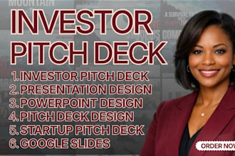 design investor pitch deck presentation design google slides startup pitch deck