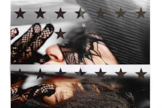 create mixed media scan art with a raw, editorial aesthetic
