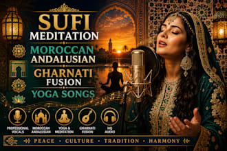 sing sufi meditation, moroccan andalusian, gharnati fusion and yoga songs