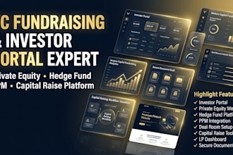 build vc fundraising ppm private equity hedge fund website angel investor portal