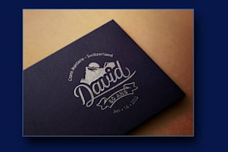 custom birthday party logo design with creative style