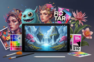create professional digital illustrations
