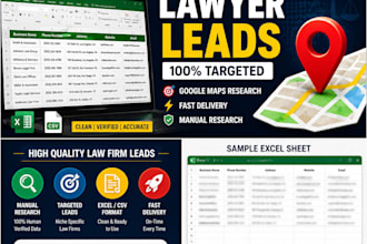 generate targeted law firm leads from google maps