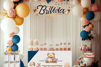 design custom birthday decoration package