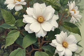 create a botanical logo