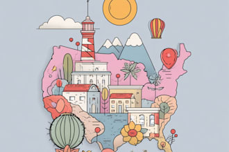 design vector or isometric map illustration