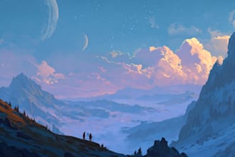 design sci fi art, concept art, sci fi art illustration