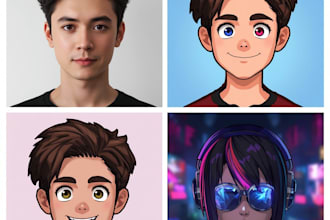 create a stunning ai avatar for youtube, gaming, or social media