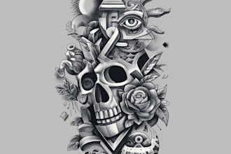 design professional tattoo and custom tattoo