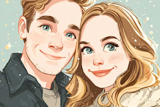 design couple portrait wedding portrait art