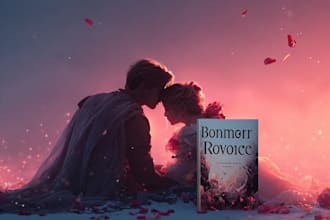 romance book cover and manga comic book