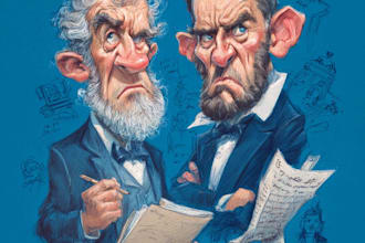 draw political cartoon character and caricature