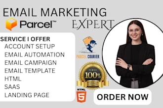 setup parcel template email campaign fix parcel mobile issues HTML email design
