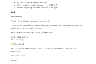 write a welcome email sequence for your ecommerce store